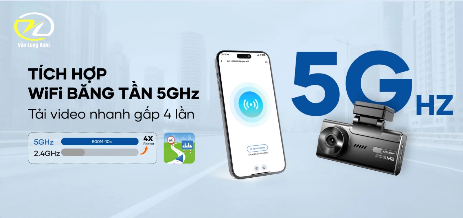 Kết nối Wi-Fi và ứng dụng VIETMAP LIVE